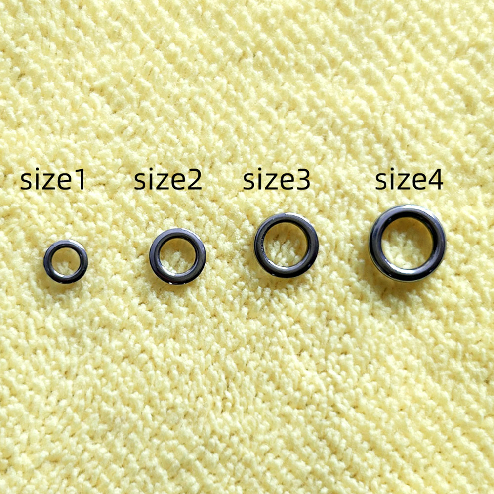 Fishing Lure Accessories - DNDYUJU 50pcs Fishing Solid Ring Fishing