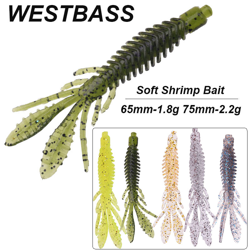 Fishing Lure Swimbait - WESTBASS 5 Mềm Ấu Trùng Mồi