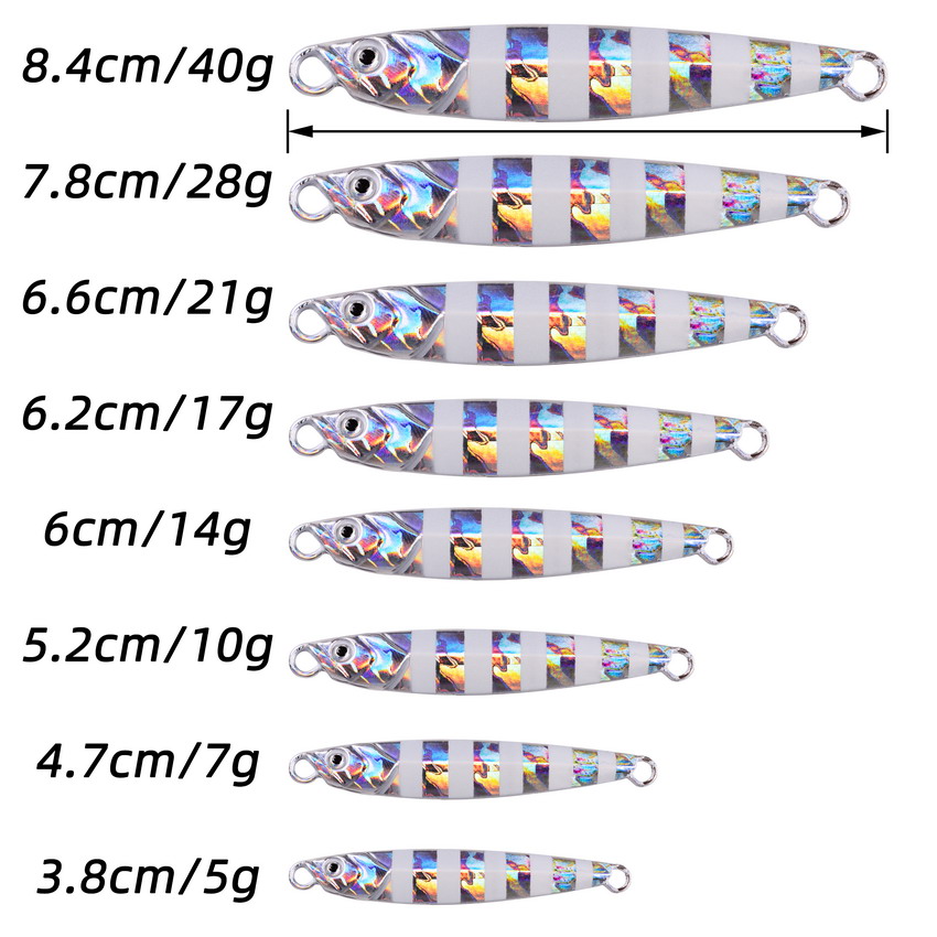 10 Chiếc Kim Loại Jig 7G 10G 1 - đánh giá và giá Fishing Lure Spoon