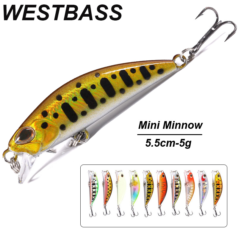 WESTBASS 1PX Micro Minnow Dụ 5 - đánh giá và giá Fishing Lure Swimbait