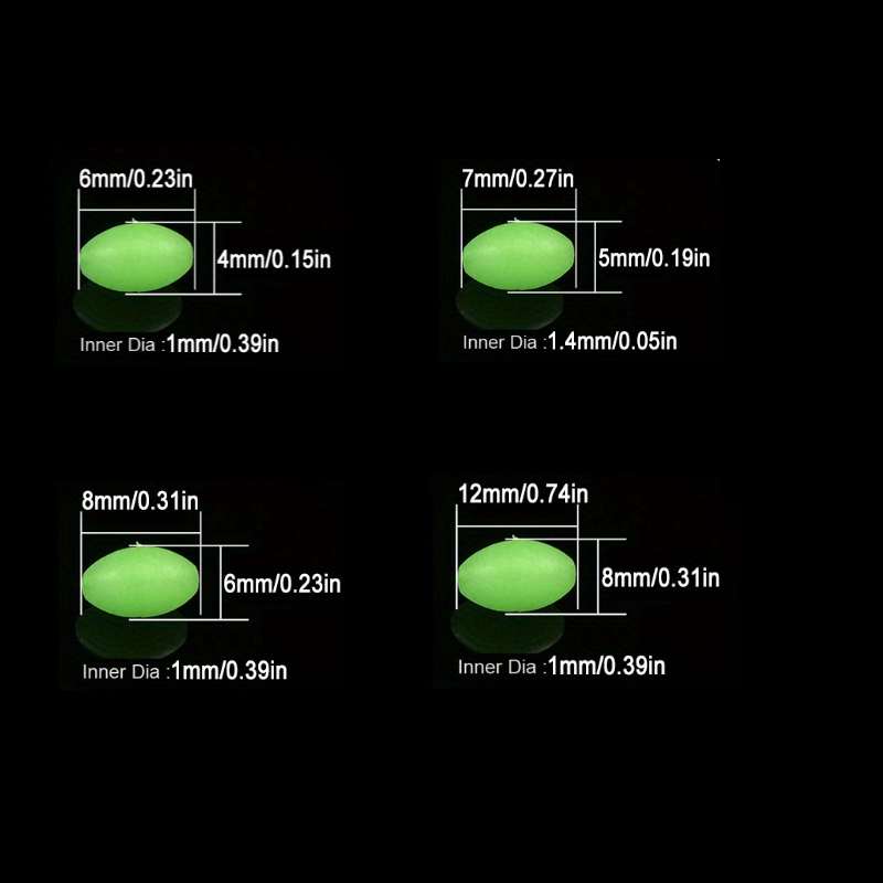 100pcs/lot Oval Night Luminous - đánh giá và giá Fishing Lure Making Kit
