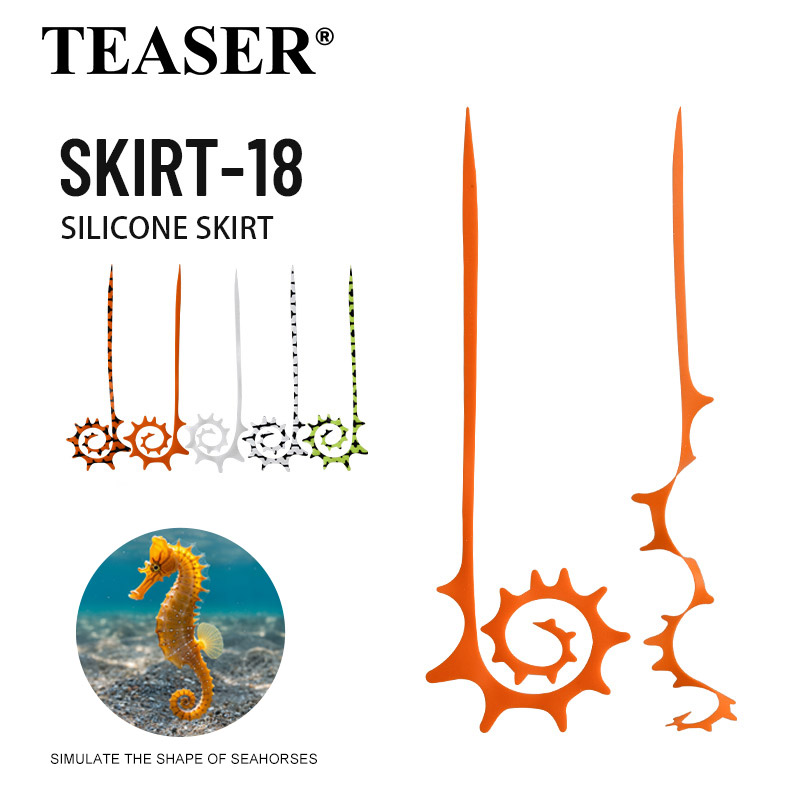 TEASER 5pcs SKIRT-18 145mm Sil - đánh giá và giá Fishing Lure Jig