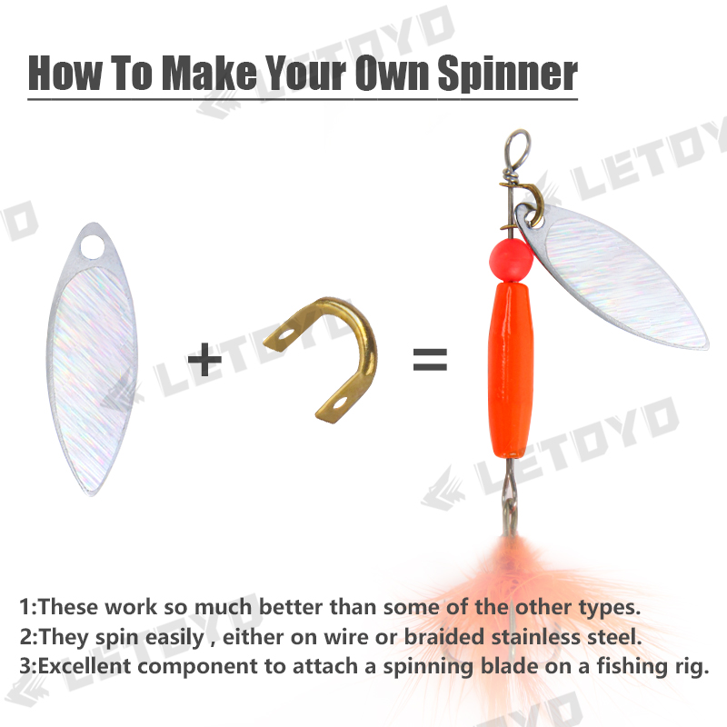 LETOYO 100pcs Folded Clevises  - đánh giá và giá Fishing Lure Spinner