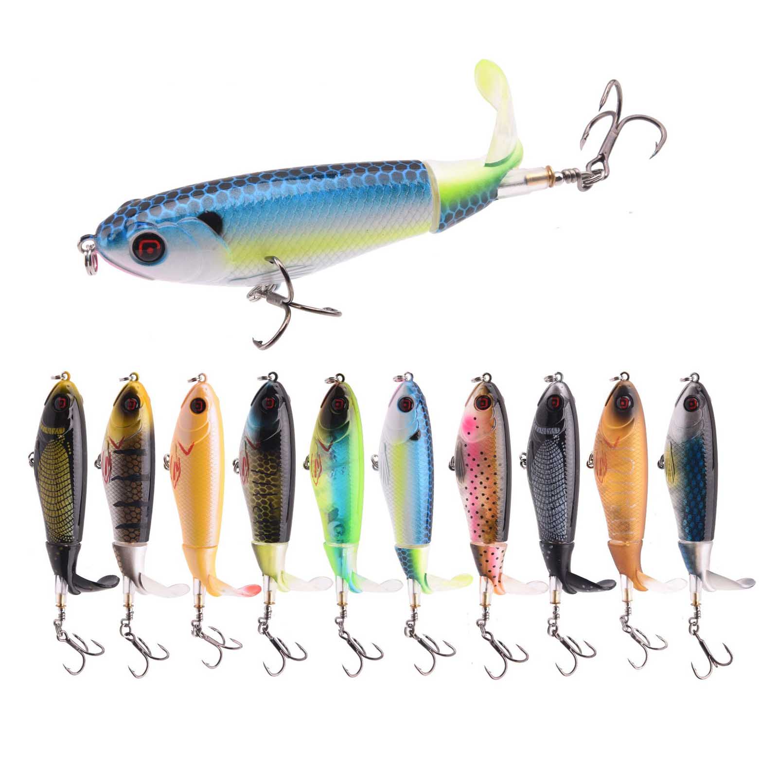 10.5cm/17g Propeller Tractor T - đánh giá và giá Fishing Lure Popper