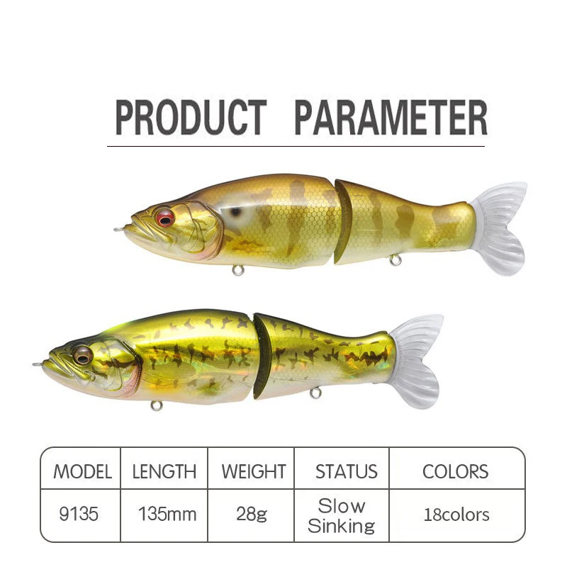 Swimbait Fishing Lure 135mm 31 - đánh giá và giá Fishing Lure Popper