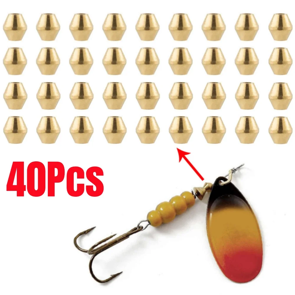 40pcs DIY Lure Brass Fishing B - đánh giá và giá Fishing Lure Spinner