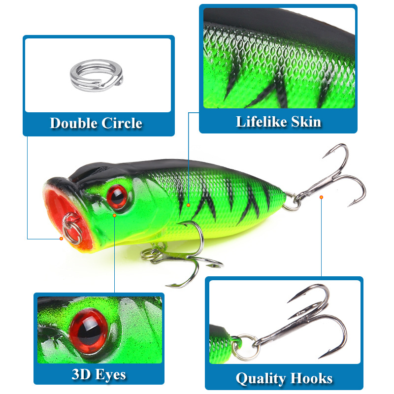 6pcs 6colors（opp bag）/5pcs 5co - đánh giá và giá Fishing Lure Topwater