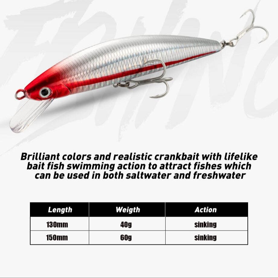 Fishing Lure Sinking Minnow 13 - đánh giá và giá Fishing Lure Crankbait
