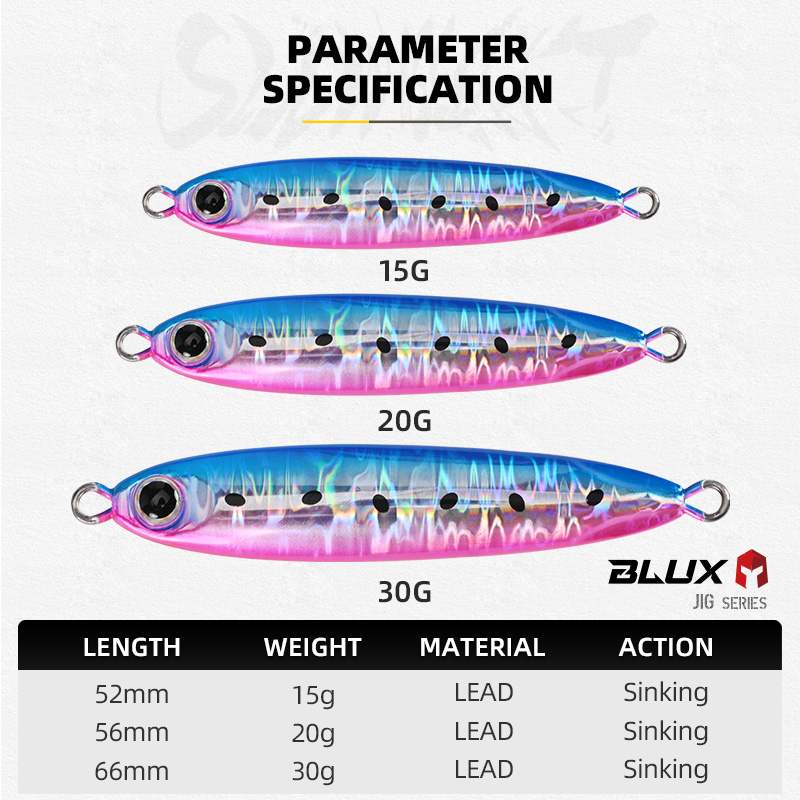 BLUX Slow Blatt Cast Slim Meta - đánh giá và giá Fishing Lure Spoon